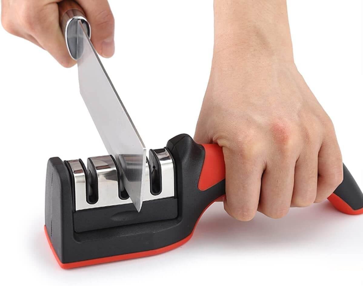 Compact Pull-Through Kitchen Knife Sharpener | Efficient Tool for Home Kitchens Nawazia