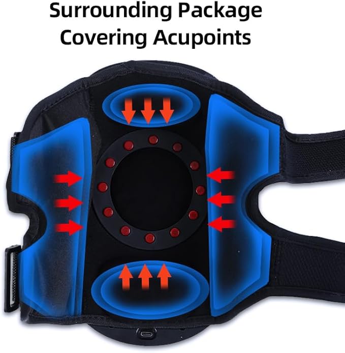 Portable Heating Knee and Waist Massager – Red Light Physiotherapy and Thermal Pain Relief Nawazia