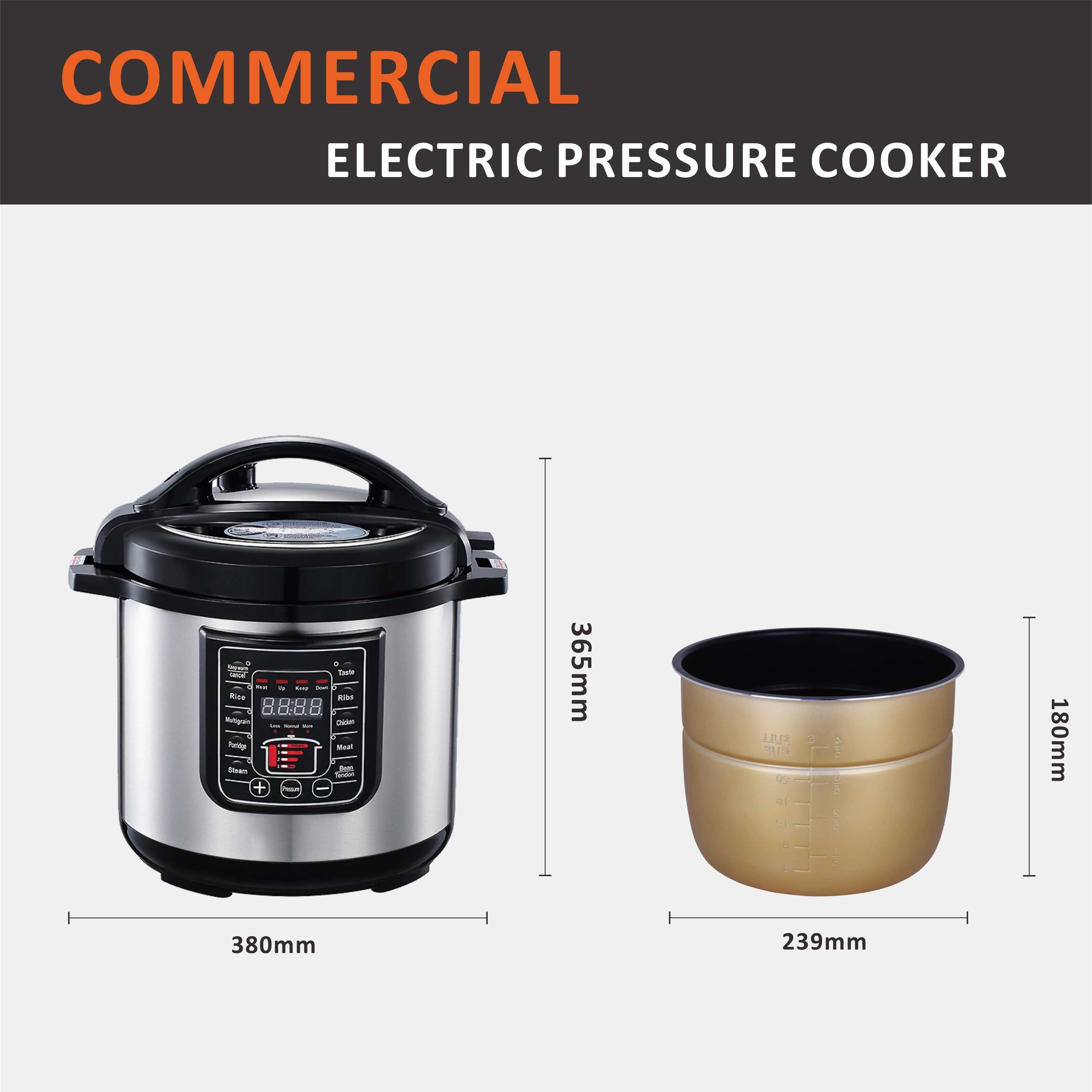 6L Smart Digital Pressure Cooker - Non-Stick, Multi-Function Electric Rice Cooker with Microwave & Stainless Steel Design Nawazia