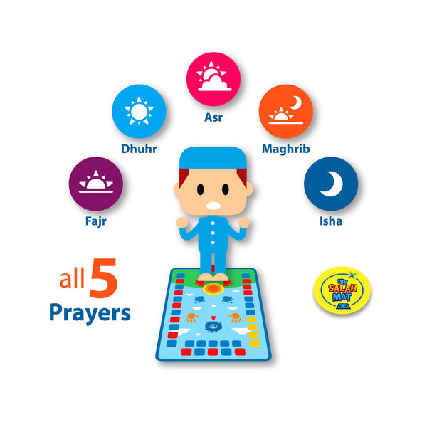 Islamic Electronic Smart Prayer Mat for Kids | Interactive Learning in 7 Languages Nawazia