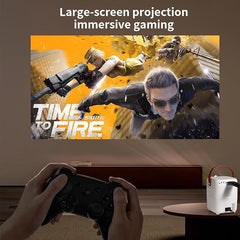 Portable Mini Projector | 4K Ultra Clarity, 1080P, Android 10.0, 5G Wi-Fi & Bluetooth