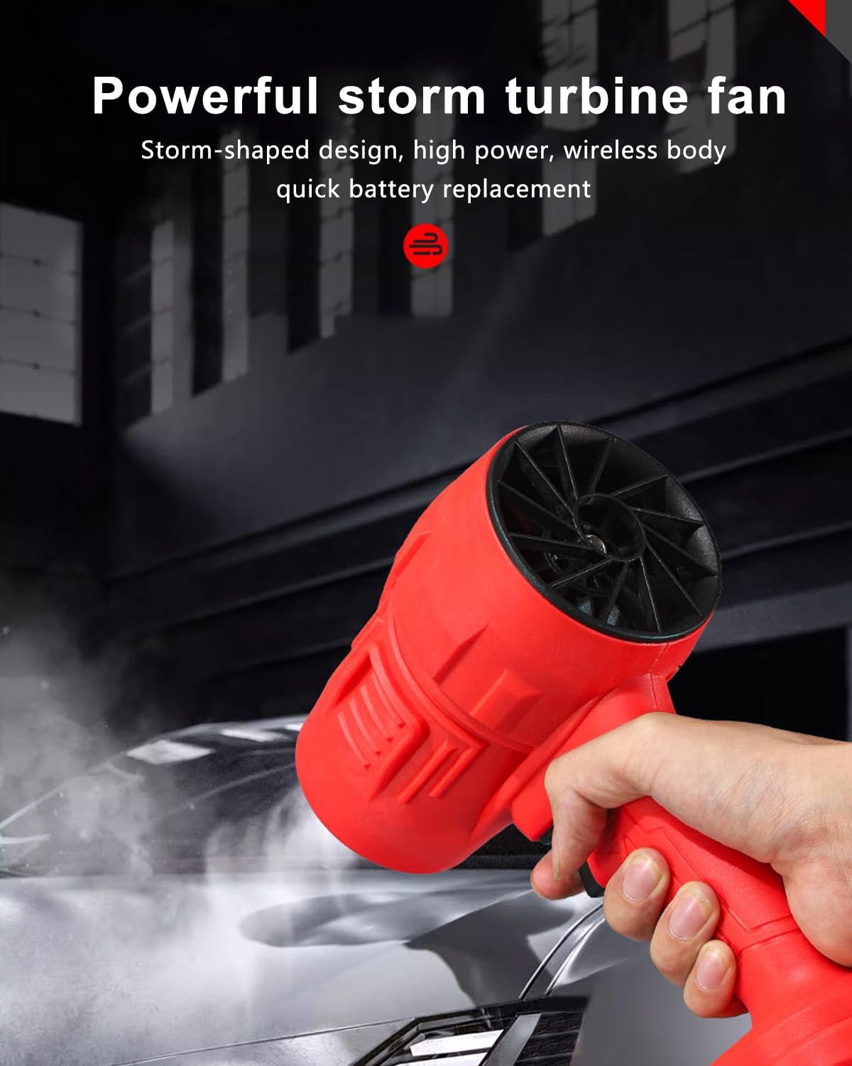 Turboglass Car Blower – Turbodry Portable Cordless Handheld Car Dryer for Fast, Efficient Drying | Powerful Airflow for Streak-Free Results | Multi Nawazia