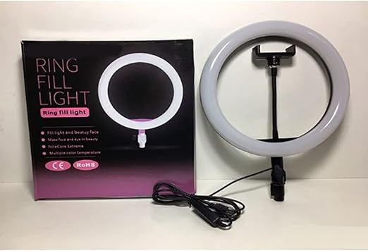 Adjustable LED Ring Fill Light with Phone Holder | Ideal for TikTok, Streaming, Vlogging & Content Creation Nawazia