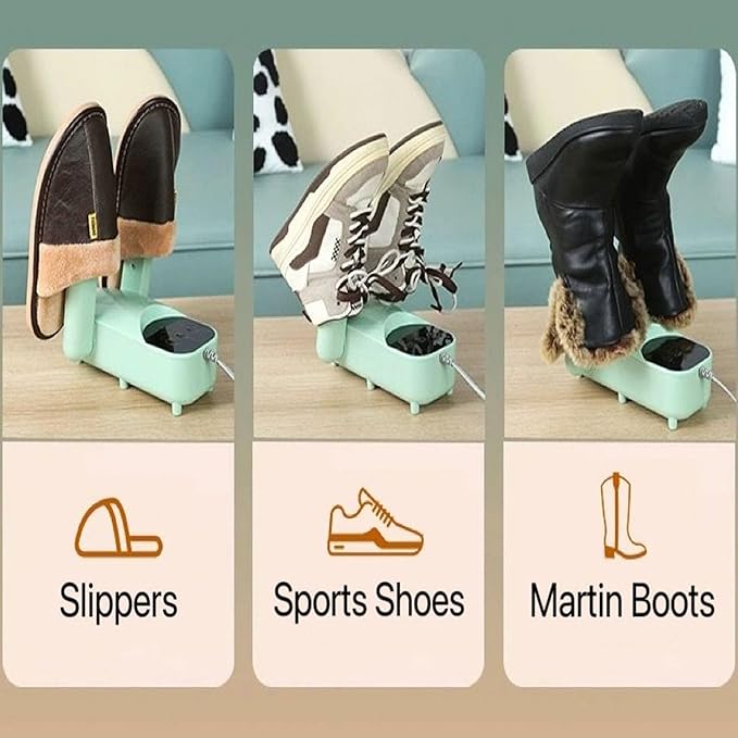 Electric Shoe Dryer with Adjustable Rack & Timer | Multi-Functional Boot & Glove Warmer | Efficient Dryer for Sweaty Shoes Nawazia
