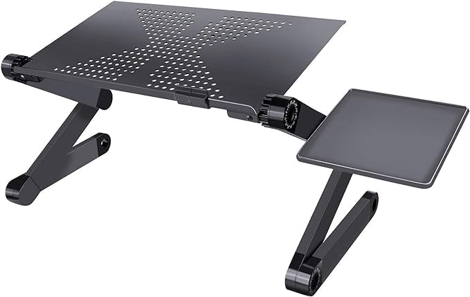 Adjustable Aluminum Laptop Desk | Portable Folding Stand for Laptops & Tablets Nawazia