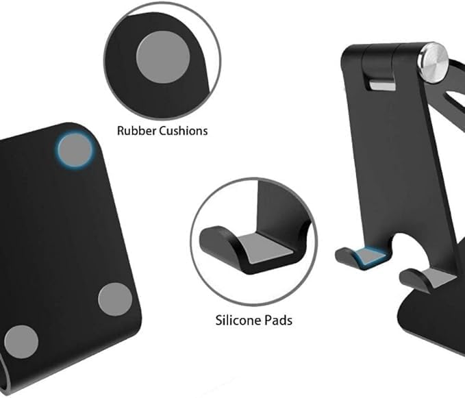 Fully Foldable Adjustable Cell Phone Stand | Desktop Holder for Phones & Tablets Nawazia