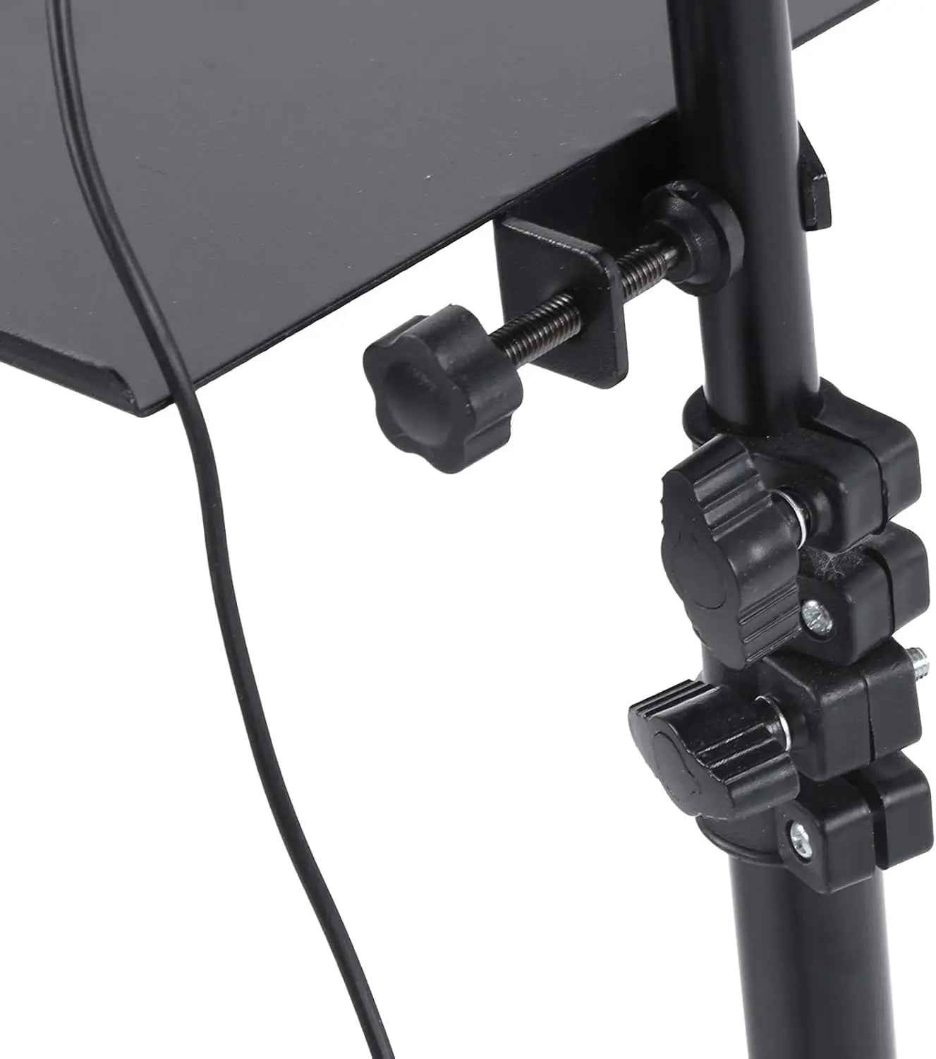 Ring Light Sound Card Tray with Live Microphone Stand | Adjustable Threaded Clamp Clip | Tripod Bracket Accessories with Mobile Phone Holder Nawazia