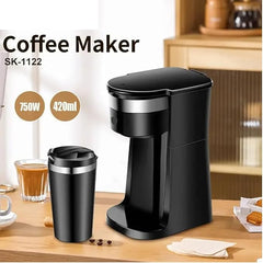 750W 430ML European Electric Espresso Coffee Maker | Italian-Style Brewing for Home & Office Nawazia