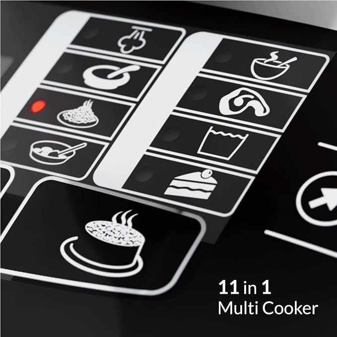 Electric Rice Cooker – 5L Multifunctional Digital Touch 900W Cooker for Rice, Steaming, Slow Cooking, and More Nawazia