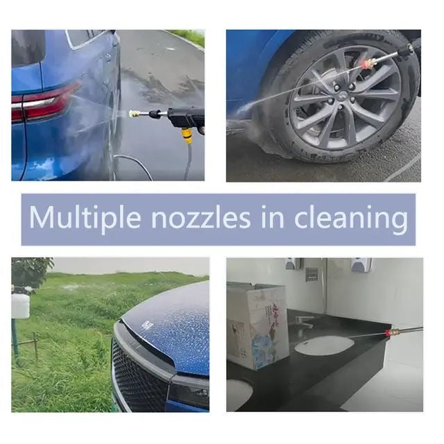 Heavy Duty Cordless Portable Battery Washer | High-Pressure Washer for Solar Panels, AC Units, Vehicles & Outdoor Equipment | Foam Kettle & Accessories Included Nawazia