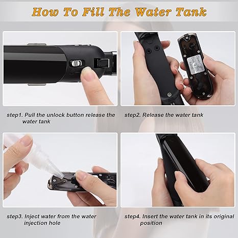 Professional Steam Ceramic Hair Straightener & Curling Iron | 3-in-1 Ionic Vapor Styler Nawazia