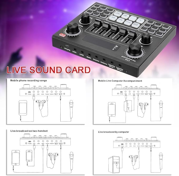 Elite V9 Sound Card & BM800 Pro Microphone Bundle | Complete Setup for Professional Broadcasting Nawazia