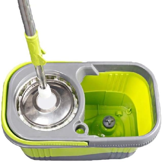 Microfiber Cleaning Flat Mop – 360° Spin Magic Easy Mop with Bucket for Multi-Surface Cleaning Nawazia