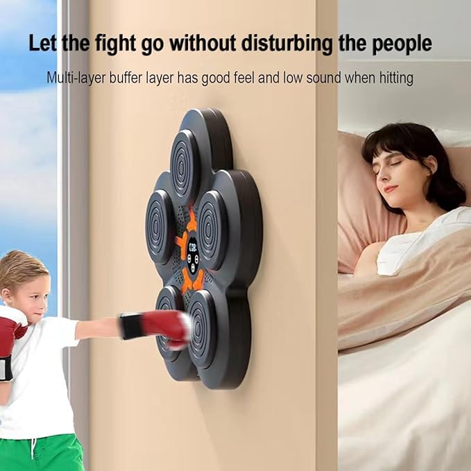 Music Boxing Machine – Electronic Smart Focus & Agility Training | Digital Boxing Target | Wall-Mounted Boxing Pad Nawazia