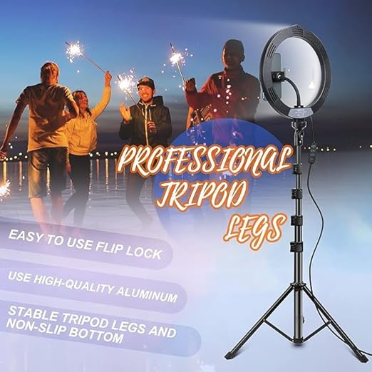 Beauty Live Light – Dimmable Selfie Ring Light & Extendable Tripod for Professional Makeup & Streaming Nawazia