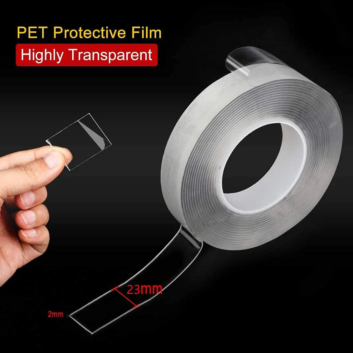 Strong Double-Sided Tape Heavy Duty | Versatile Indoor Adhesive for Mounting | No Drilling or Screws | Non-Toxic, Residue-Free, Super Sticky Grip Nawazia