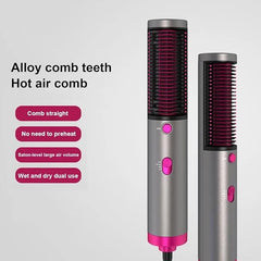 3-in-1 Hot Air Brush | Dry, Straighten, and Curl | Effortless Hair Styling Made Simple