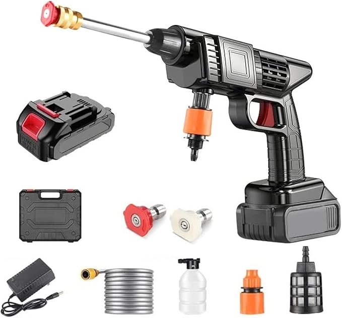 Cordless Pressure Washer | 48V Handheld Electric Power Washer Gun | Perfect for Car Cleaning & Outdoor Tasks Nawazia