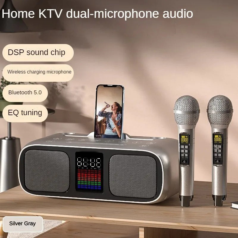 S39 Karaoke Speaker | All-In-One Wireless Entertainment System with Dual Horns & Microphones Nawazia