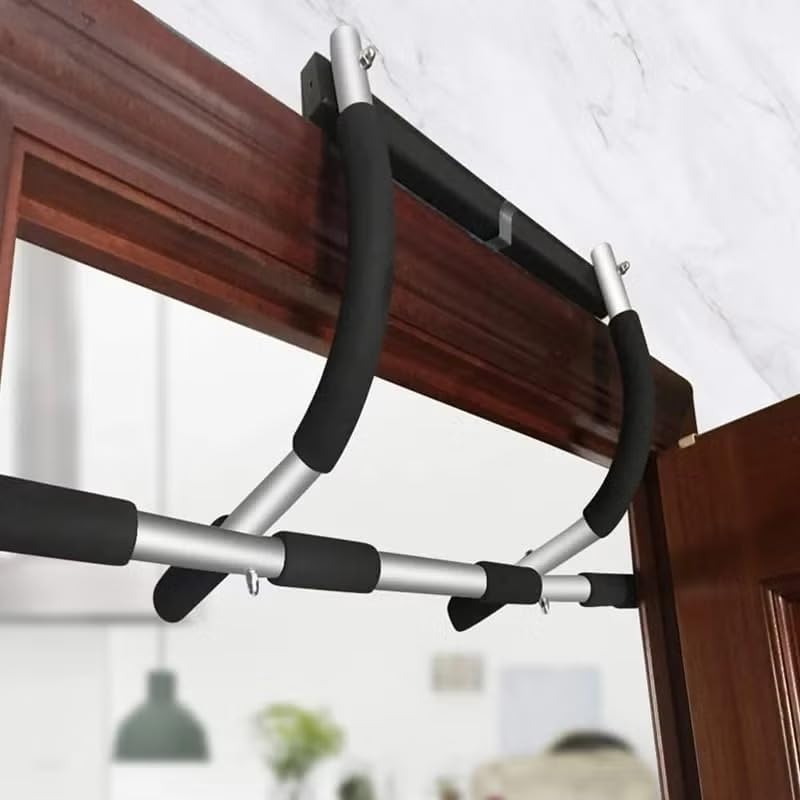 Pull-Up Bar for Doorway – Adjustable Height, Portable Chin-Up Bar with Non-Slip Foam Grips for Effective Upper Body and Core Strength Training Nawazia