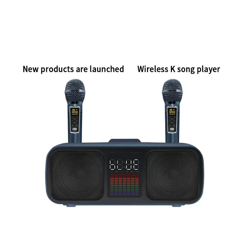 S39 Karaoke Speaker | All-In-One Wireless Entertainment System with Dual Horns & Microphones Nawazia