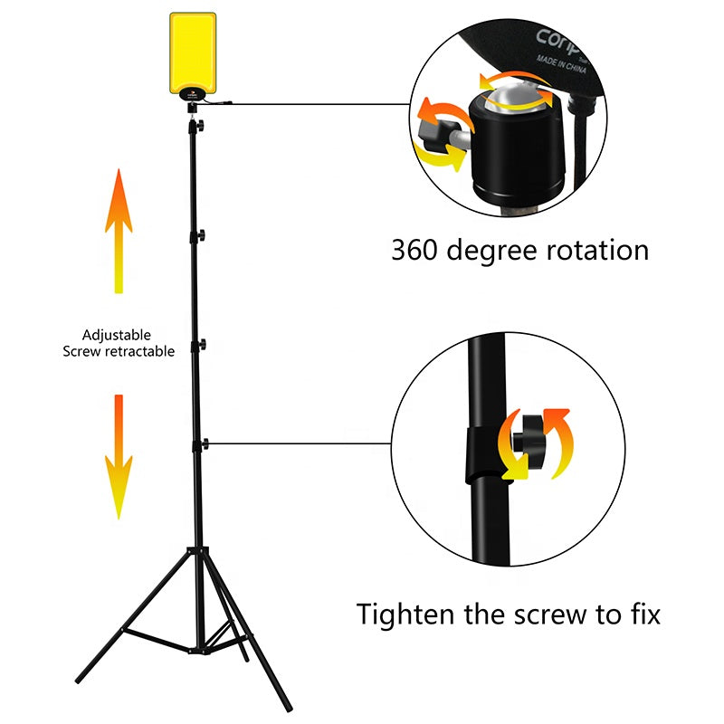Portable Dual-Color Camping Light | DC 12V Telescopic Tripod COB LED Outdoor Lighting Nawazia