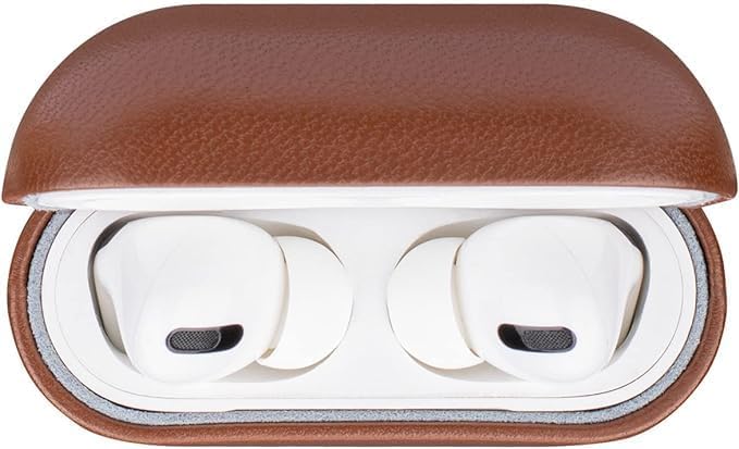 Handmade Series Sheep Leather AirPods Pro Case | Earthy Brown Shockproof Protective Skin Nawazia