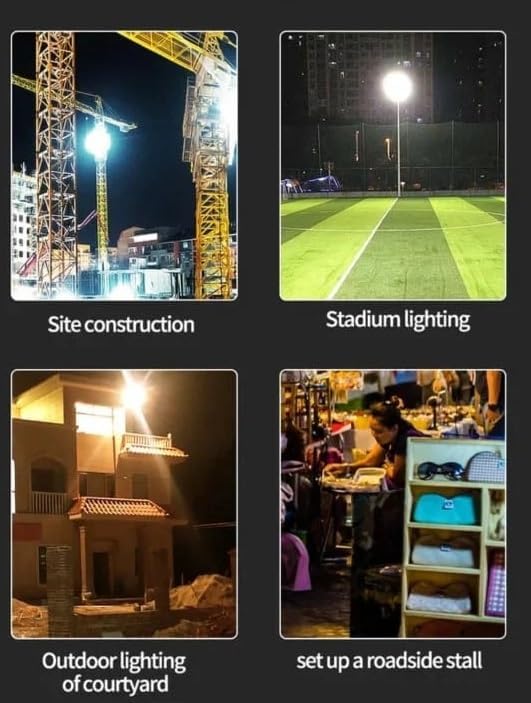 Multifunctional Work Light with Telescopic Base – Adjustable Height & Bright LED Illumination for Construction, DIY, and Emergency Lighting Nawazia