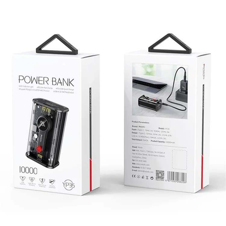 YP35 10000mAh Fast Charging Power Bank – Compact Power Solution with LED Battery Display Nawazia