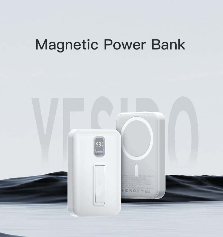 YP45 10000mAh MagSafe Wireless Fast Charging Power Bank – Magnetic Portable Charger Nawazia