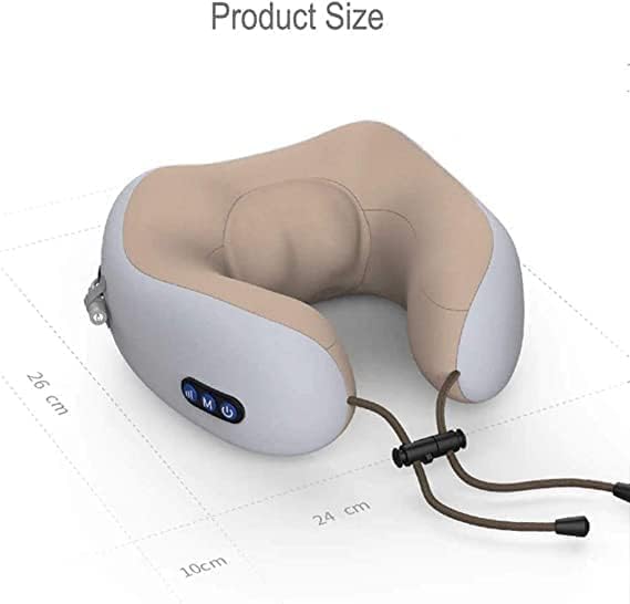 Neck U-Shaped Vibrating Travel Massage Pillow | Ultimate Comfort & Relaxation | Portable for Travel & Home Use Nawazia