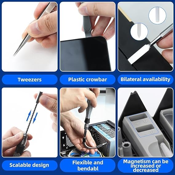 Mini Magnetic Screwdriver Set – Portable Cylinder Tool Kit for DIY Repairs of Glasses, Phones, Laptops, and Electronics Nawazia