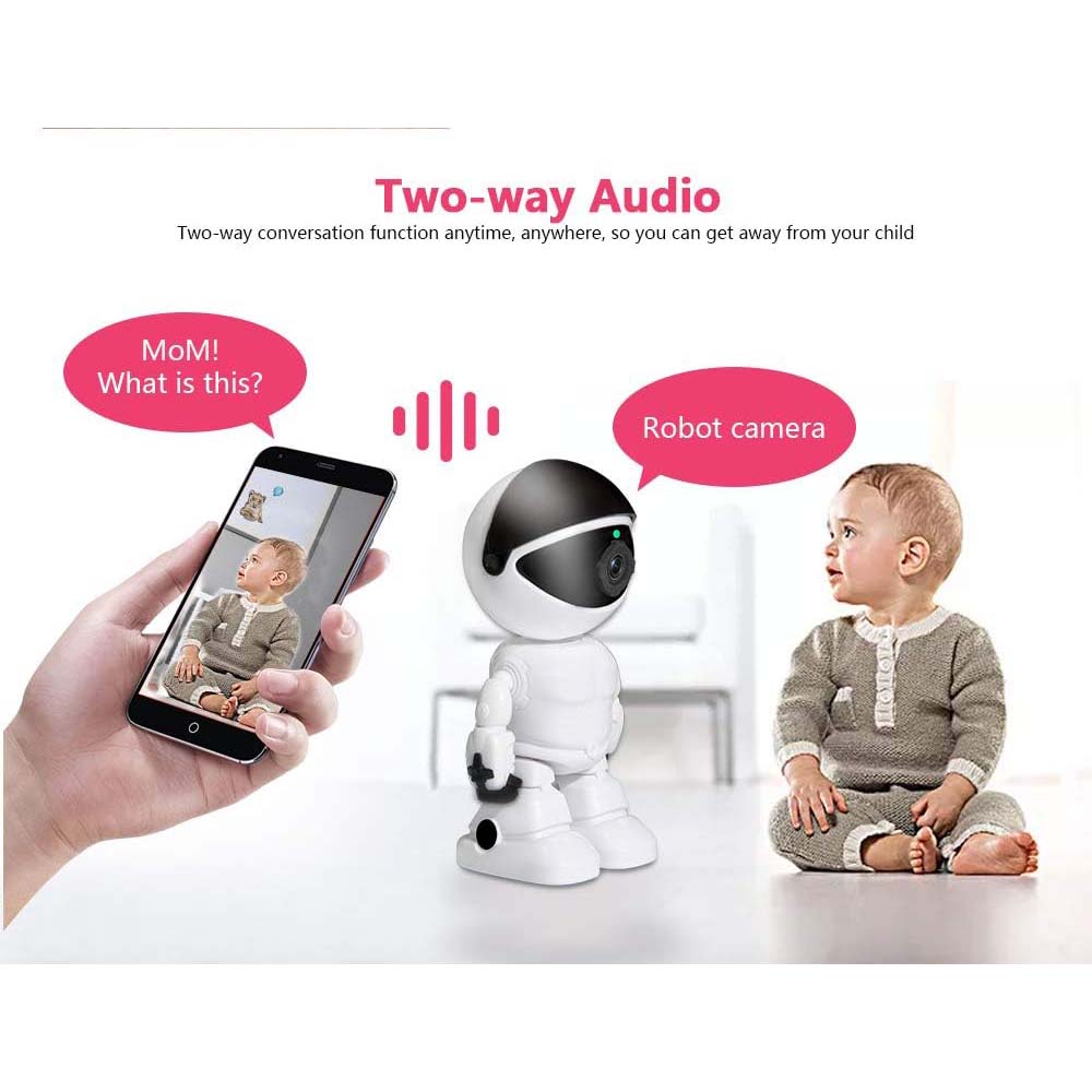 Baby Monitor & Home Security Camera with WiFi and App Control