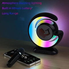 Kids Wireless Microphone | Karaoke Mic with Voice Changer & LED Lights Nawazia