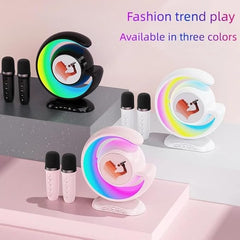 Kids Wireless Microphone | Karaoke Mic with Voice Changer & LED Lights Nawazia