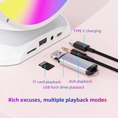 Kids Wireless Microphone | Karaoke Mic with Voice Changer & LED Lights Nawazia