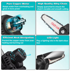 Cordless Chainsaw for Efficient Tree Branch Cutting in UAE