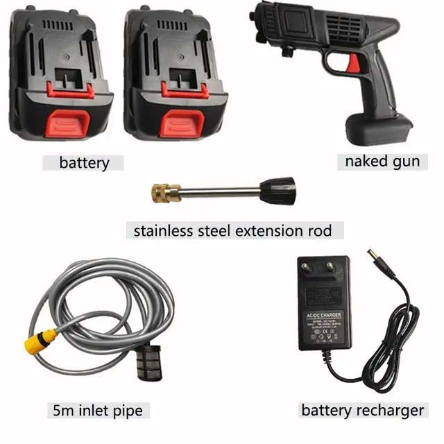 Cordless Portable Battery Washer | High-Pressure Washer for Solar Panels