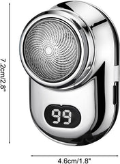 Digital Display Mini Shaver with Mirror 