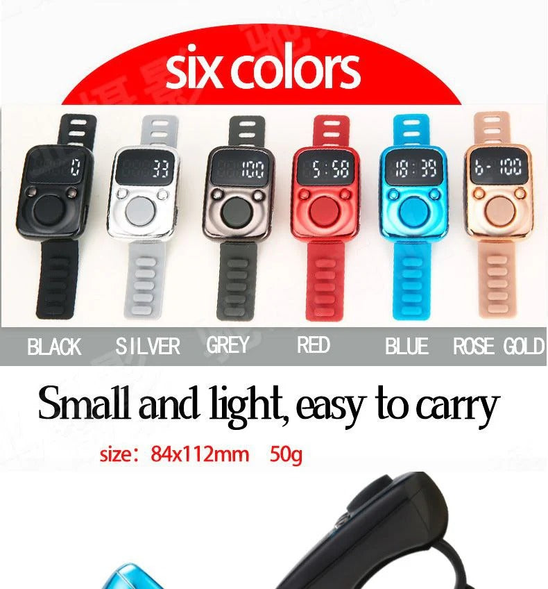 Digital LED Hand Tally Counter 6 colors
