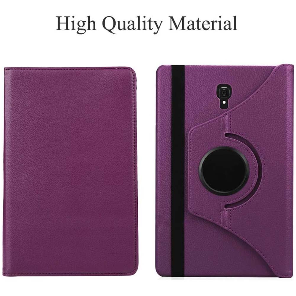 Durable PU Leather Cover for Galaxy Tab A 8.0" 2017 with Auto Sleep/Wake and Rotating Stand