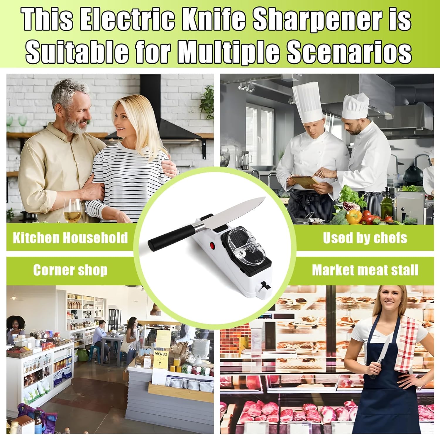 Electric Knife Sharpener is Suitable for Multiple Scenarios