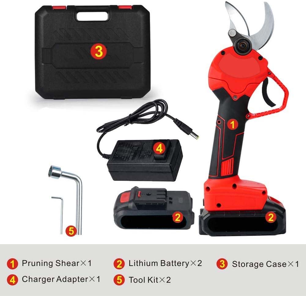 Electric Pruning Shears Ergonomic ABS Handle & Lightweight Design