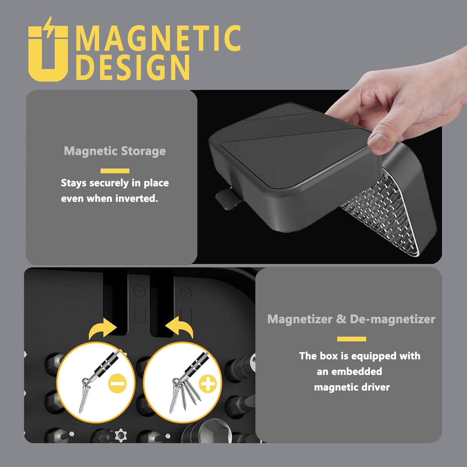 Electronics Repair Tool Kit with Magnetic Bits 