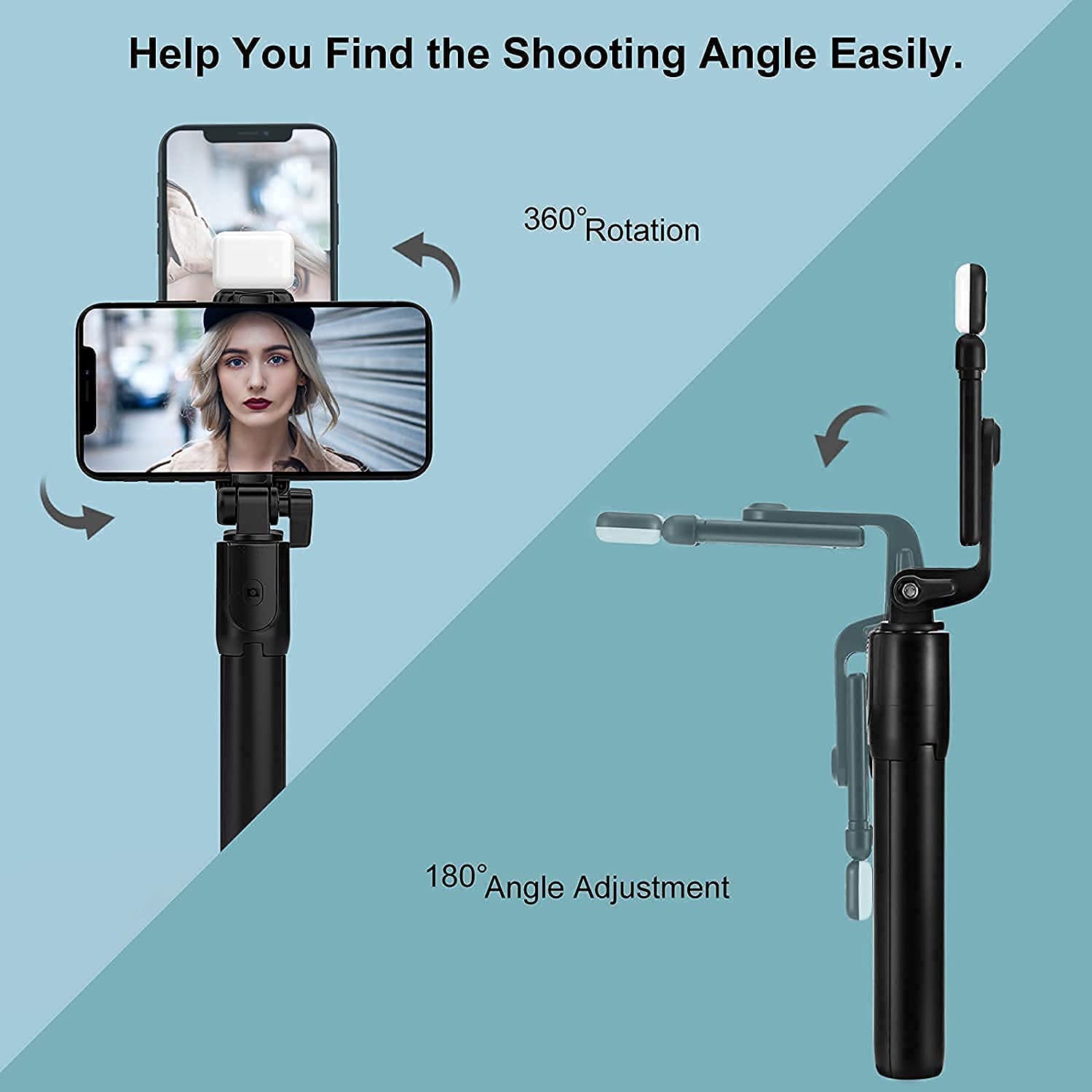 Extendable 70cm Portable Selfie Stand | Universal Compatible for iPhone & Android Smartphones