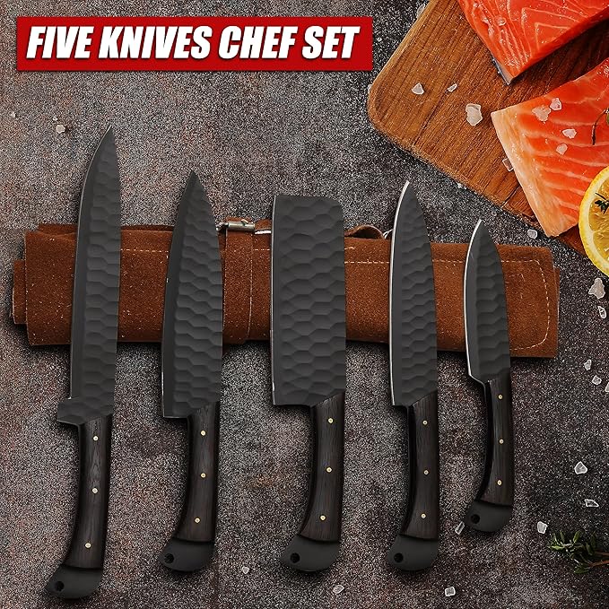 Five Knives Chef Set