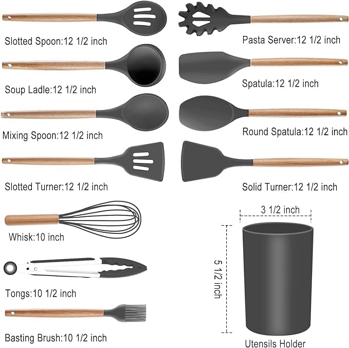 Grey Kitchen Tools with Knives