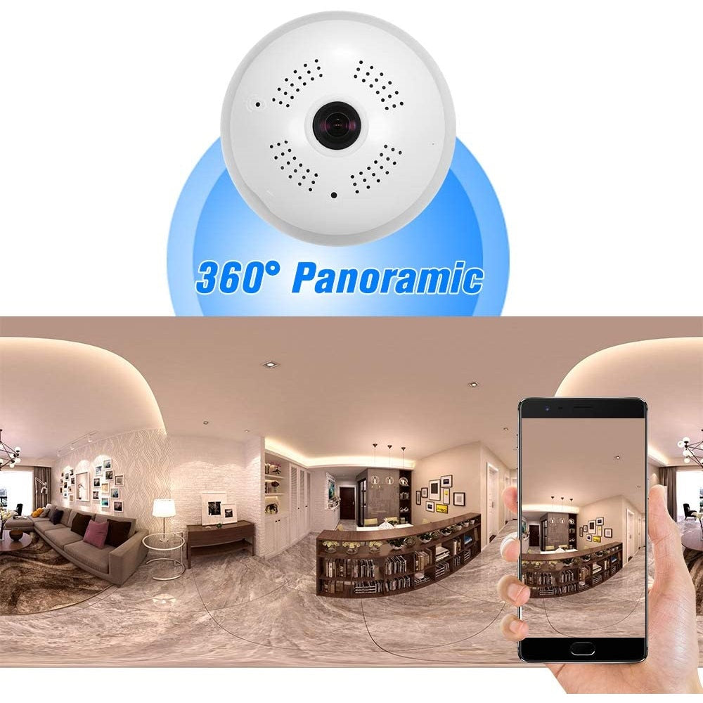 HD 360° Spy Camera for Baby Monitoring with Night Vision

