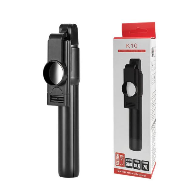 K10 Remote Tripod Mobile Selfie Stick | Multifunctional Bluetooth Selfie Stick & Phone Tripod with Remote Control | Universal Compatibility
