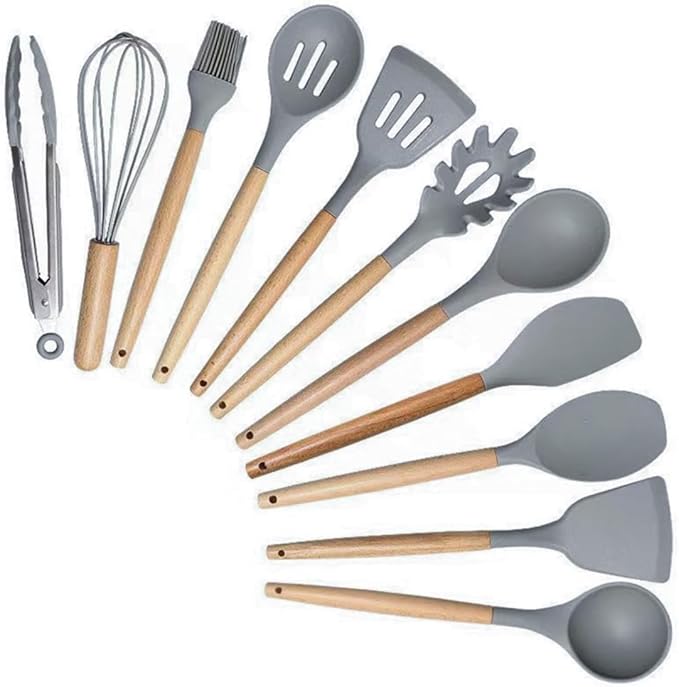 Kitchen Utensils set in Grey Color